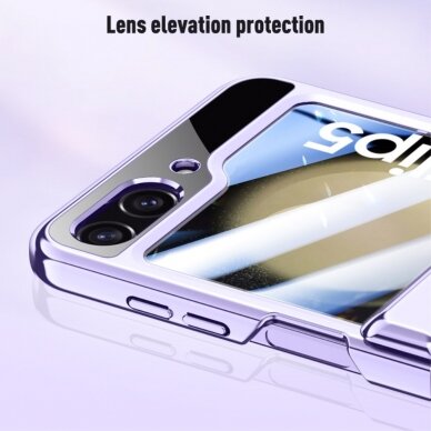 Samsung FLIP5 5G Tracy Hinge Protection Clear/Purple nugarėlė 6