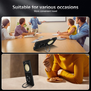 Samsung FLIP6 5G black Magsafe KICKSTAND nugarėlė 2