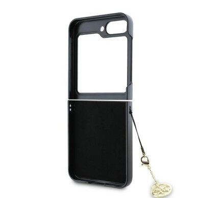 Samsung FLIP6 5G brown PU Leather 4G Charm GUESS nugarėlė 6