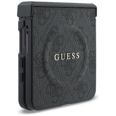 Samsung FLIP8 black MagSafe PU 4G Classic Logo GUESS nugarėlė GUHMZFD7P4MSEGCW 6