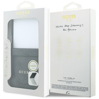 Samsung FLIP8 black MagSafe PU 4G Classic Logo GUESS nugarėlė GUHMZFD7P4MSEGCW 7