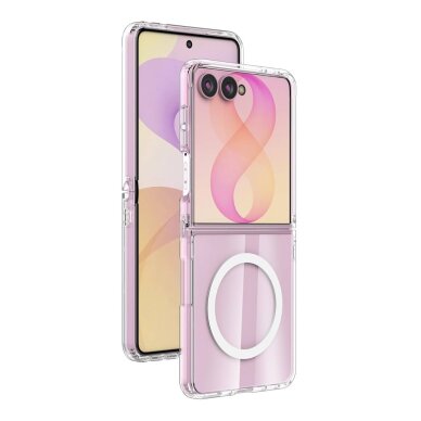 Samsung FLIP8 clear MAG Acrylic+TPU nugarėlė