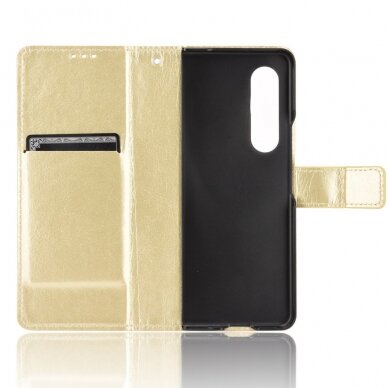 Samsung Fold3 5G aukso spalvos Tracy K.FLEXI dėklas 3