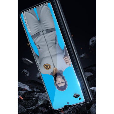 Samsung FOLD4 5G juodas pilnas Mr.Monkey 5D stiklas 3