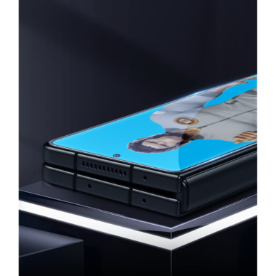 Samsung FOLD4/FOLD5 5G juodas pilnas Mr.Monkey 5D stiklas 1