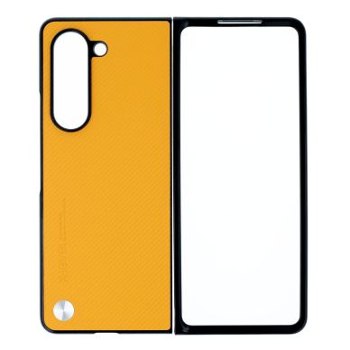 Samsung Fold5 5G yellow X-LEVEL CARBON KEVLAR nugarėlė 1