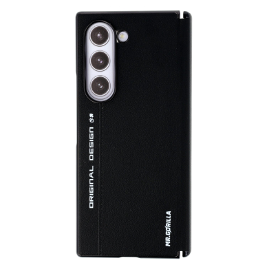Samsung FOLD6 5G black Leather Mr. Monkey nugarėlė 1