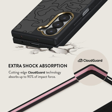 Samsung FOLD6 5G Elite Black Rock BURGA nugarėlė 5