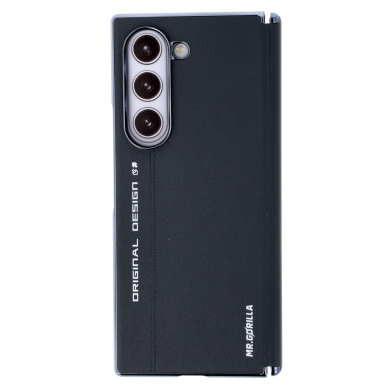 Samsung FOLD6 5G grey Leather Mr. Monkey nugarėlė 1