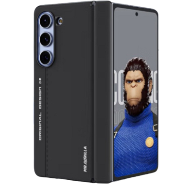 Samsung FOLD6 5G grey Leather Mr. Monkey nugarėlė