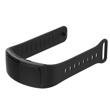 Samsung Gear Fit2 juoda apyrankė Flexible Silicone 4