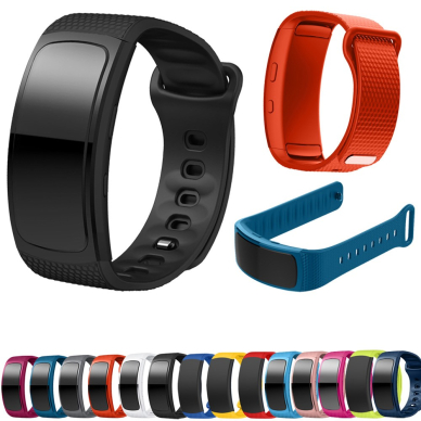 Samsung Gear Fit2 juoda apyrankė Flexible Silicone 6
