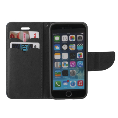 Samsung J3 2016 juodas fancy diary dėklas 2