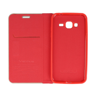 Samsung J3 2016 raudonas VENBOOK dėklas 3
