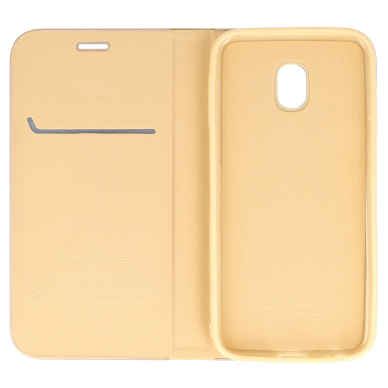 Samsung J3 2017 aukso spalvos VENBOOK dėklas 5