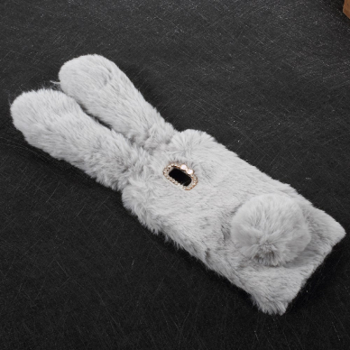 Samsung J5 2017 pilka nugarėlė Fluffy rabbit 3