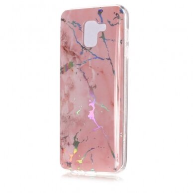 Samsung J6 2018 Tracy Pink Marble+ nugarėlė 2