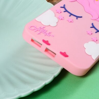 Samsung J6 PLUS šviesiai rožinė nugarėlė Cute Unicorn 3
