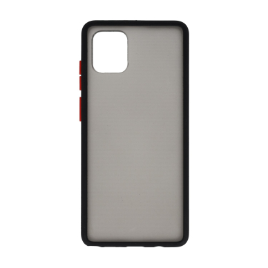 Samsung Note 10 Lite/A81 juoda COLORED BUTTONS nugarėlė