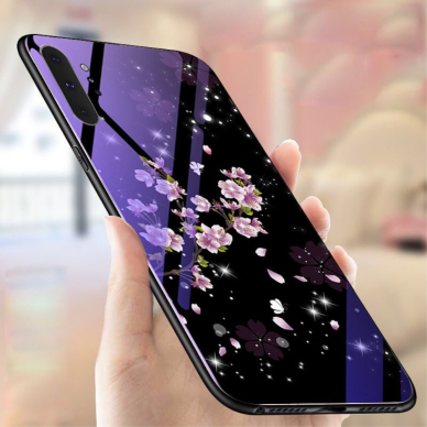 Samsung Note 10 PLUS blue ray glass nugarėlė Sakura 2