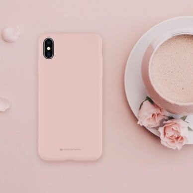 Samsung Note 10 PLUS pink sand MERCURY SILICONE nugarėlė 6