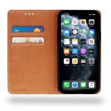 Samsung Note 10 PLUS mėlynas odinis SPECIAL dėklas 1
