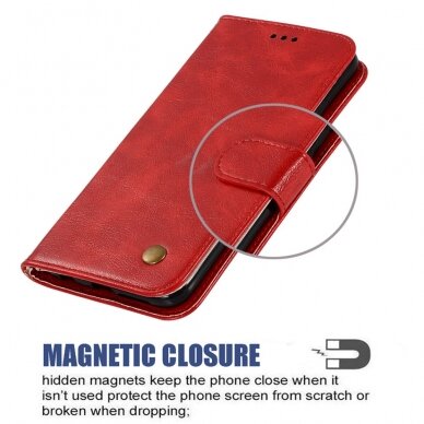Samsung Note 10 PLUS raudonas VINTAGE3 dėklas 5
