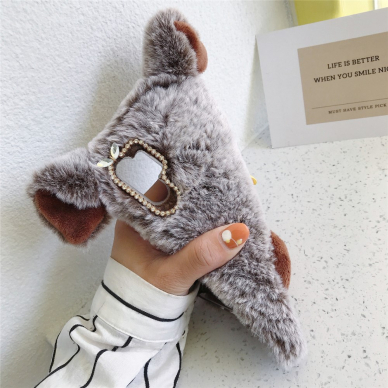 Samsung Note 10 PLUS ruda nugarėlė Fluffy Piggy 3