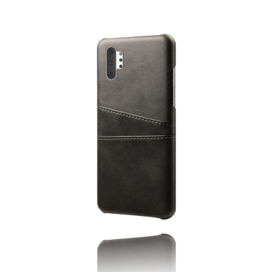 Samsung NOTE 10 PLUS Tracy Leather Card juoda nugarėlė 2