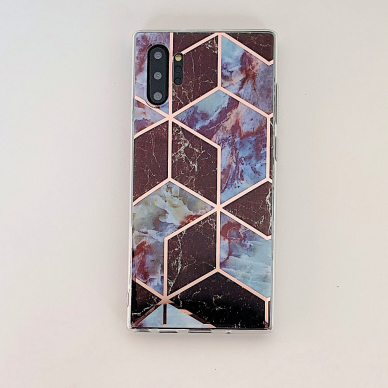 Samsung NOTE 10 PLUS Tracy nugarėlė Geometric blue marble 4