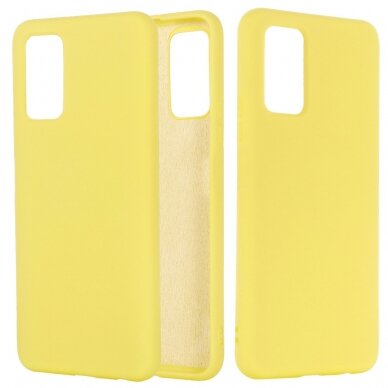 Samsung Note 20 geltona SILICONE LITE nugarėlė