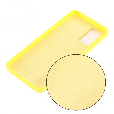 Samsung Note 20 geltona SILICONE LITE nugarėlė 1