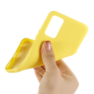 Samsung Note 20 geltona SILICONE LITE nugarėlė 2