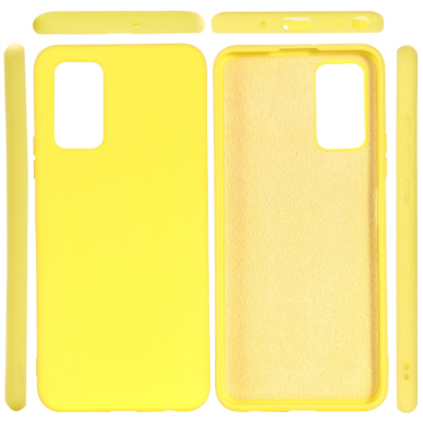 Samsung Note 20 geltona SILICONE LITE nugarėlė 4