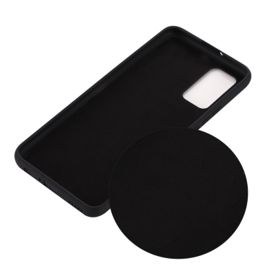 Samsung Note 20 juoda SILICONE LITE nugarėlė 1