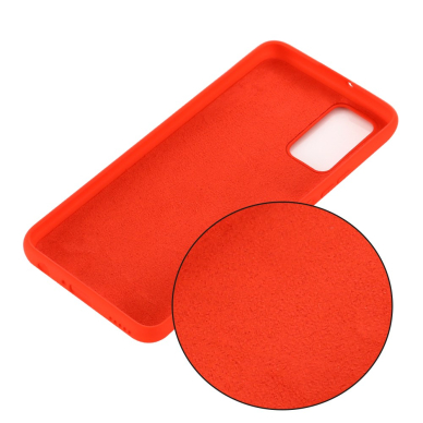 Samsung Note 20 raudona SILICONE LITE nugarėlė 1