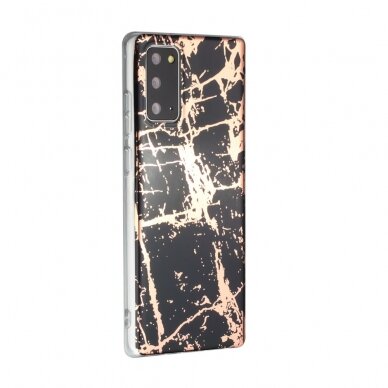 Samsung Note 20 Tracy nugarėlė Black&Gold Marble 2
