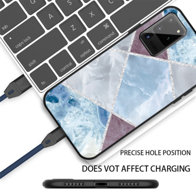 Samsung Note 20 Tracy nugarėlė Geometric marble blue 1