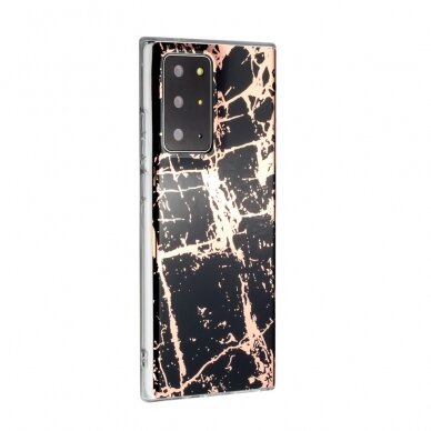 Samsung Note 20 Ultra Tracy nugarėlė Black&Gold Marble 1