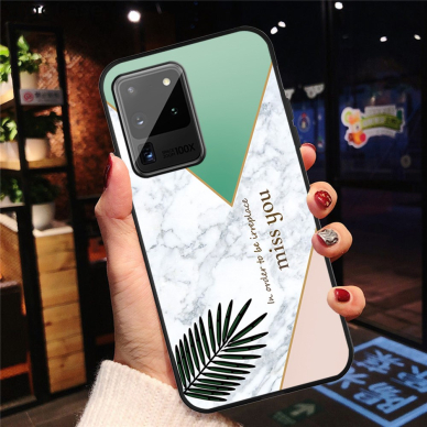 Samsung Note 20 ULTRA Tracy nugarėlė Geometric marble Leaf 3