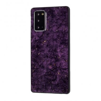 Samsung Note 20 violetinė EPOXY MARBLE nugarėlė 1