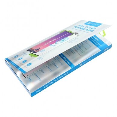 Samsung Note 8 apsauginis juodas 5D FLEXIBLE stiklas 2
