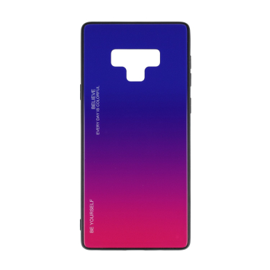 Samsung Note 9 mėlyna+rožinė tracy GLASS nugarėlė