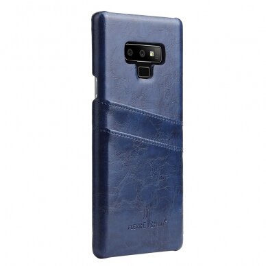 Samsung Note 9 Tracy mėlyna nugarėlė Leather Slot 4