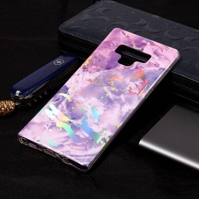 Samsung Note 9 Tracy Purple Marble+ nugarėlė 2