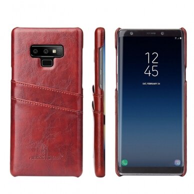 Samsung Note 9 Tracy ruda nugarėlė Leather Slot