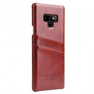 Samsung Note 9 Tracy ruda nugarėlė Leather Slot 4