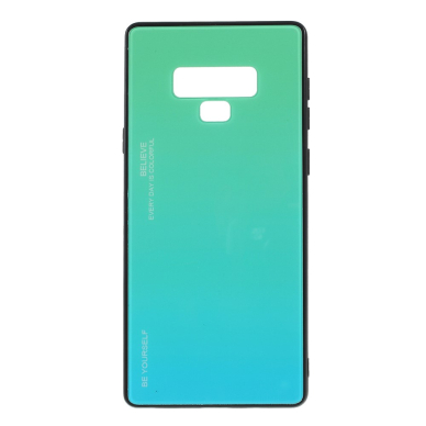Samsung Note 9 žalia+melsva tracy GLASS nugarėlė