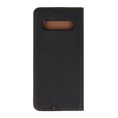 Samsung S10 juodas odinis GENUINE dėklas 5