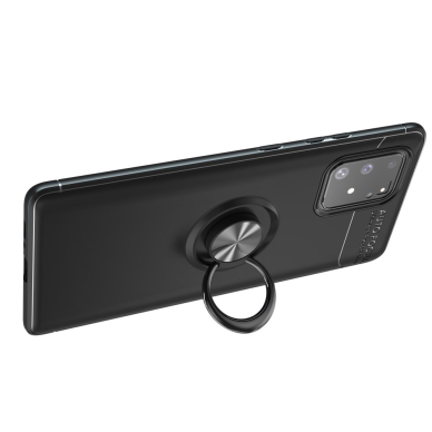 Samsung S10 Lite/ A91 juoda MAGNETIC RING nugarėlė 1